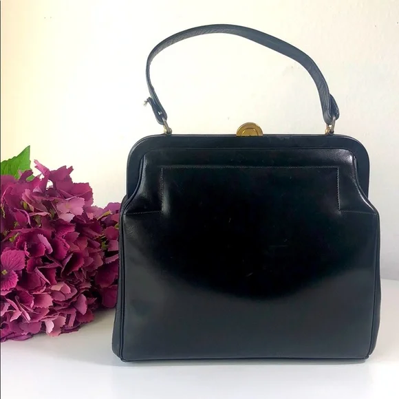 Vintage Handbag Black - Picture 1 of 8